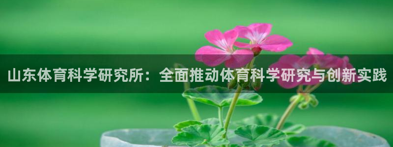 山东体育科学研究所：全面推动体育科学研究与创新实践